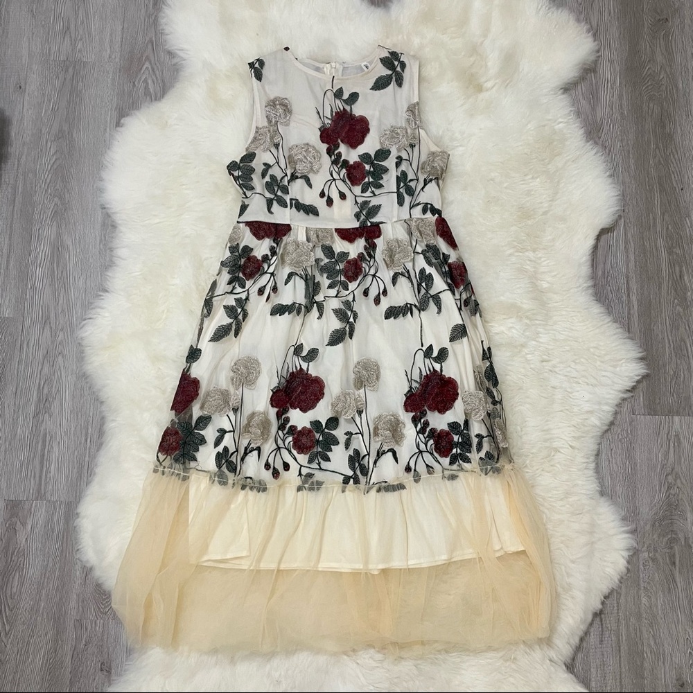 Floral Embroidered Dress